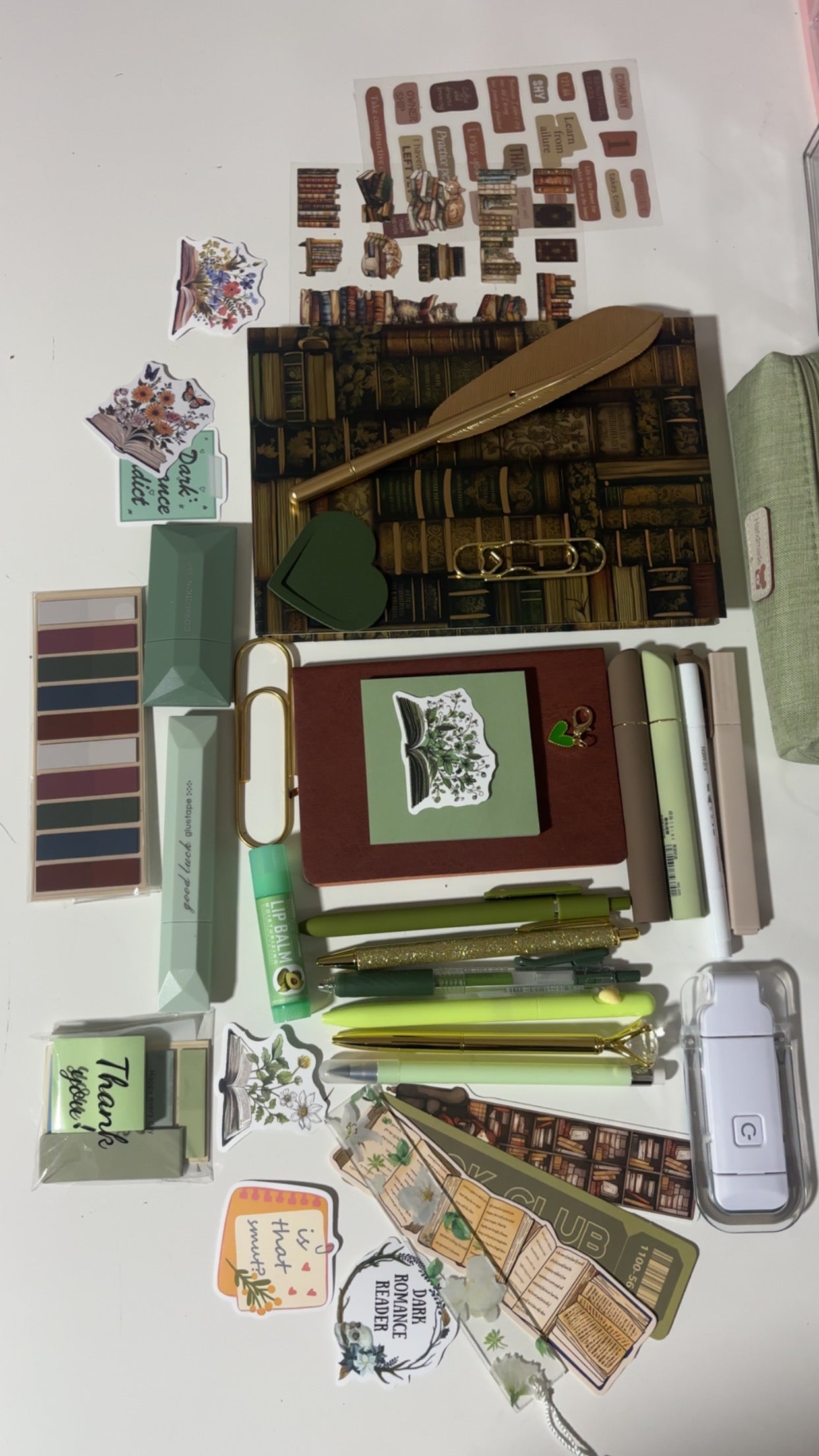 Gold & Green Bookish Bundle